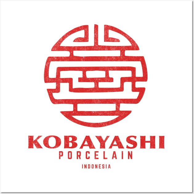 Kobayashi Porcelain Indonesia - vintage logo Wall Art by BodinStreet